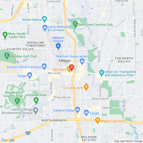 Flatbed Towing Service location map: 5080 Spectrum Dr, Addison, TX