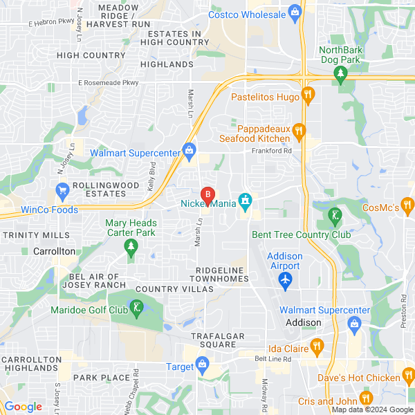 Towing & Roadside Assistance location map: 2810 E Trinity Mills Rd, Carrollton, TX