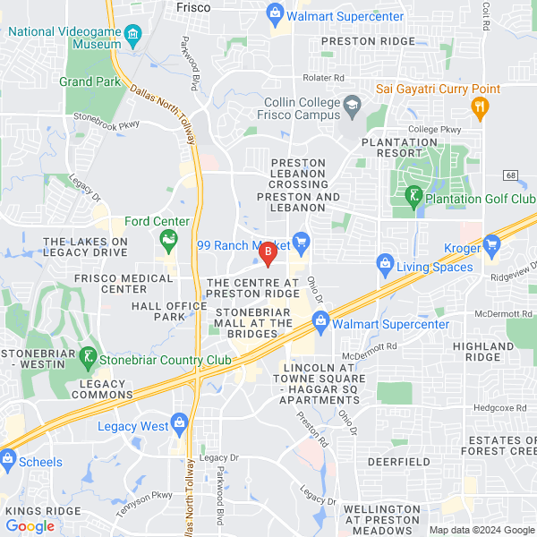 Towing in Frisco & Roadside Assistance location map: 3333 Preston Rd, Frisco, TX