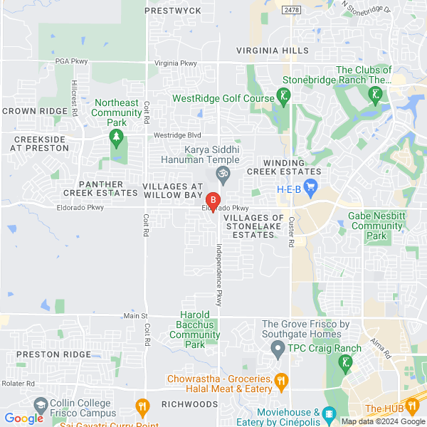 Mckinney Tow Truck Service location map: 11655 Independence Pky, Frisco, TX