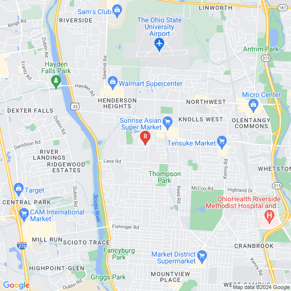 Digital Spider Web location map: 2178 Sandover Rd, Columbus, OH