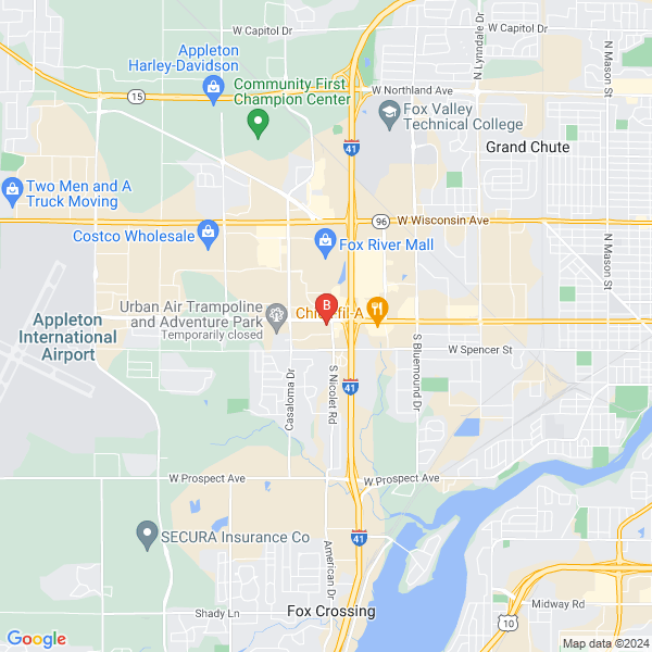 Royal Interiors location map: 4321 W College AVE Ste 200, Appleton, Wisconsin